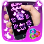 glow butterfly go launcher android application logo